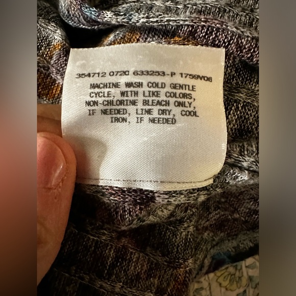 Fortune + Ivy Jada Printed Rib Cardigan - Picture 7 of 8